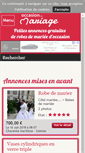 Mobile Screenshot of occasion-du-mariage.com